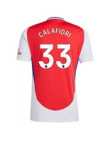 Arsenal Riccardo Calafiori #33 Domácí Dres 2024-25 Krátký Rukáv